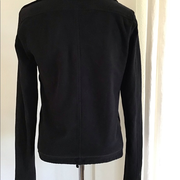 WSL2886 JAMES PERSE Soft Drape Knit Twill Moto Jacket - Picture 3 of 8